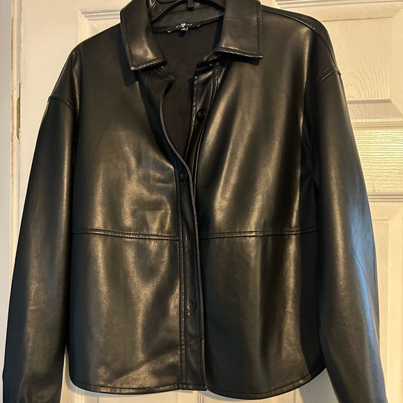 7 for all Mankind Vegan Leather jacket - Picture 1 of 3